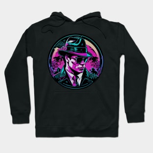 Colorful Miami Gangster Design Hoodie